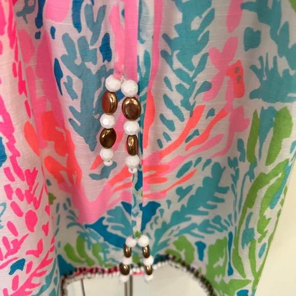 HTF Lilly Pulitzer Delisa Dress in Lets Cha Cha Coral - Picture 7 of 9